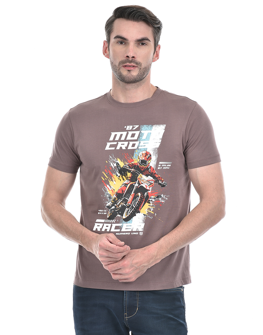 Numero Uno Men Graphic Print Red T-Shirt